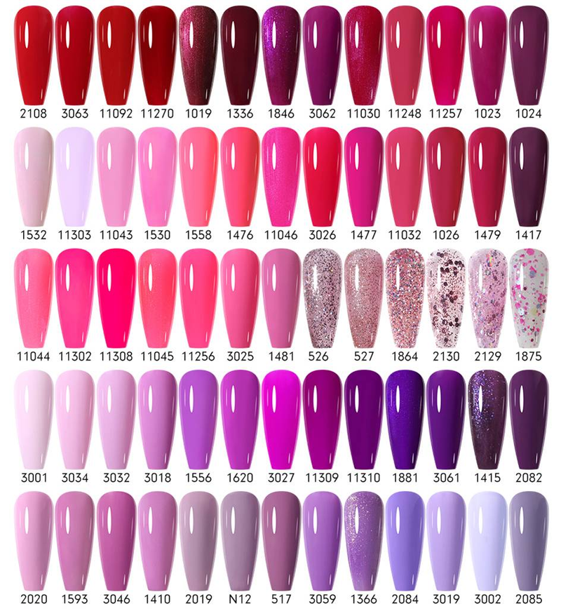 Arte Clavo Gel-Nagellack-Set, 10-teilig, 15 ml, Farbiges Nagelgel, semipermanenter UV-LED-Lack, Nailart-Design, Soak-Off-Nagelgel-Set_voghion.com