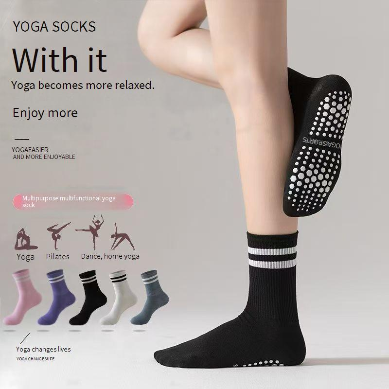 Calzini da donna corti, professionali, antiscivolo, in cotone, assorbenti del sudore, calzini da barca, calzini da danza e da pilates_voghion.com
