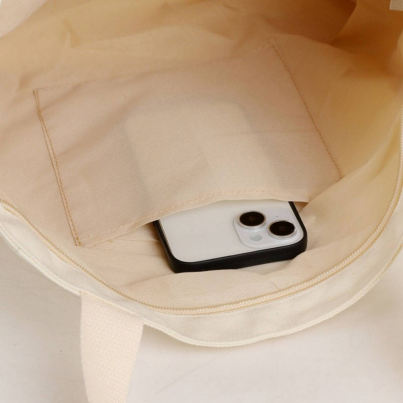 Large Capacity Tote Canvas Bag For Work And Outings, High-Quality, Commute-Friendly, Versatile, Literary Student Style Book Single Shoulder Canvas Bag_voghion.com
