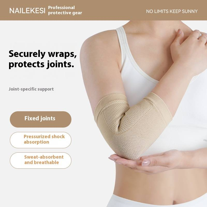 Ellenbogenbandage aus Nylon für Damen und Herren – atmungsaktive Kompressionsarmmanschette für Tennis, Badminton, Fitnessstudio und zur Vorbeugung von Sportverletzungen_voghion.com