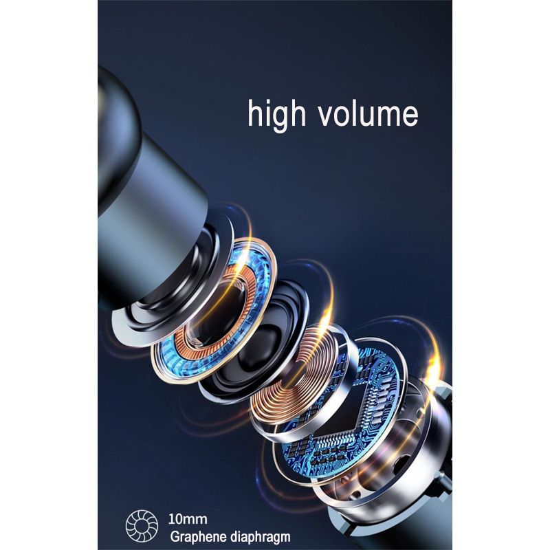 New Single Ear Hanging Business Bluetooth Earphones With Digital Display 5.3 Call Noise Reduction YYK525 Ultra Long Battery Life_voghion.com