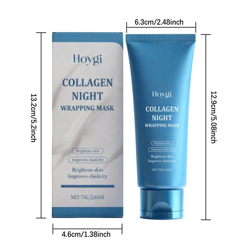 Maschera peel-off per la cura della pelle al collagene HOYGI, detergente delicato, esfoliante, idratante e nutriente_voghion.com