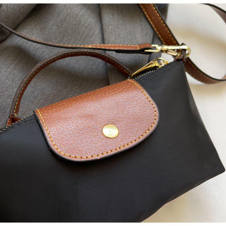 2024 New Nylon Dumpling Bun for Female Niche, Dragon Mini Xiang Splicing Handbag, Premium Single Shoulder Crossbody Bag_voghion.com