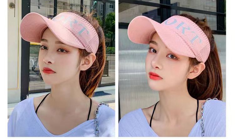 Surge Protection Hut für Damen, Sommer-Bassballkappe im Koran-Stil, Outdoor-Sport-Lauf-Sonnenschutz-Visier-Msh-Hut,_voghion.com