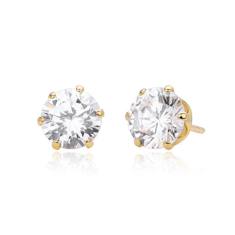 Orecchini a bottone da donna in argento sterling con zirconi cubici, forma geometrica minimalista a forma di osso, argento 925 placcato in oro bianco e oro giallo_voghion.com