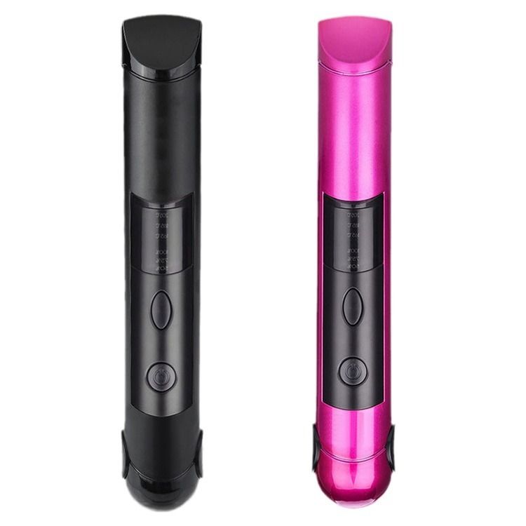 Portable Wireless Charging Electric Hair Straightener Curling Iron USB PSE/FCC/CE_voghion.com