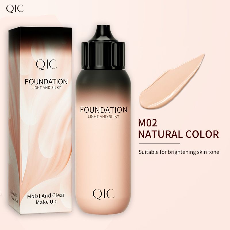 Base de maquillaje líquida Beauty QIC en botella pequeña, corrector de comercio exterior, maquillaje de larga duración, base de maquillaje líquida, crema BB hidratante._voghion.com