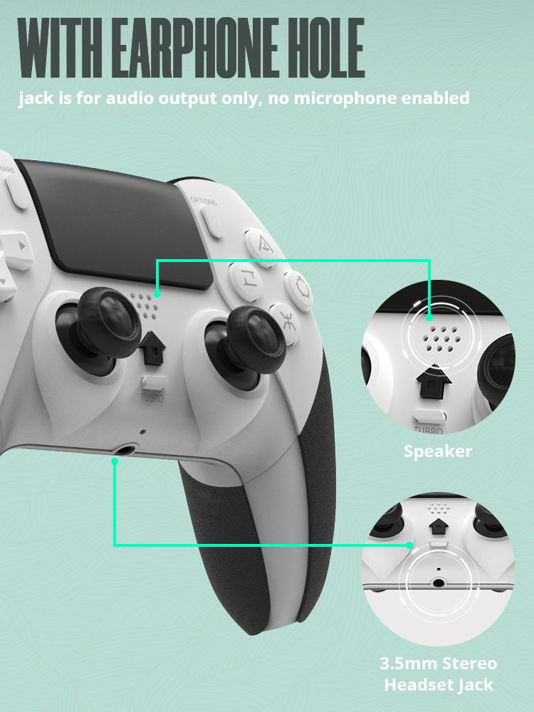 Geeignet für den kabellosen Bluetooth-Gamecontroller der PS4/Slim/Pro-Konsole mit somatosensorischem Sechs-Achsen-Vibration-T29-Griff_voghion.com