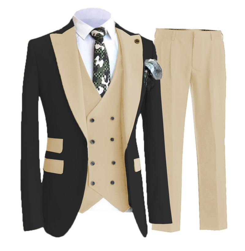 Ropa de hombre, traje de pelo para hombre, vestido de boda para novio, traje de actuación para cantante joven presentador, vestido de padrino_voghion.com