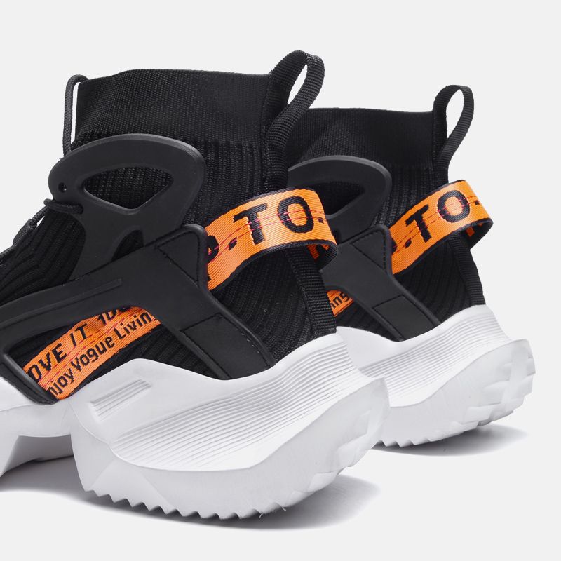 Atmungsaktive Joggingschuhe aus Mesh für Herren, übergroße Wanderschuhe, Herrenschuhe, High-Top-Socken-Sneakers, trendige Hip-Hop-Sportschuhe für Herren_voghion.com