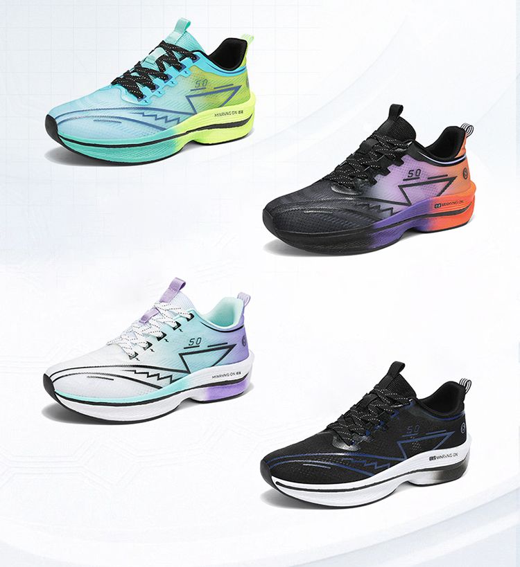 Gepolsterte Herren-Lauf- und Wanderschuhe mit dicker Sohle, leicht und atmungsaktiv, für das tägliche Joggen, Training und den Sport._voghion.com