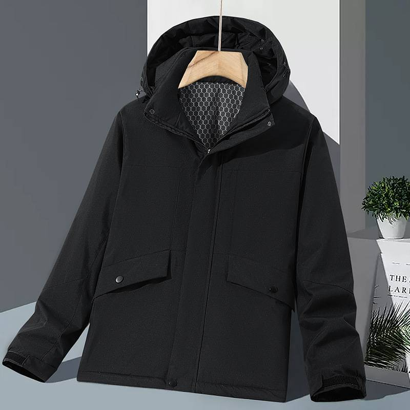 Women's Clothing New three proof outdoor cotton jacket, same style, cold resistant and warm cotton jacket, plus velvet and thickened_voghion.com