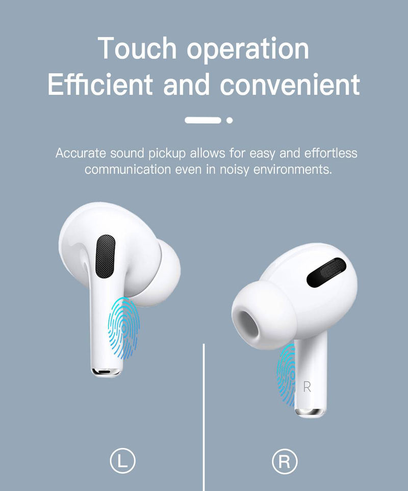 Wireless Earphones With Intelligent Touch Charging Case, Deep Bass Stereo Earbuds, And Microphone_voghion.com