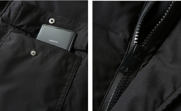 Men's Y2K Puffer Vest - Minimalist Print Quilted Sleeveless Jacket (Black/Gray)_voghion.com