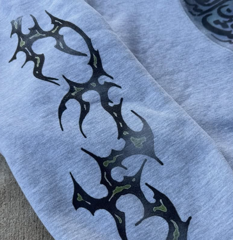 Felpa con cappuccio da uomo con stampa personalizzata e vestibilità ampia - Pullover streetwear retrò Y2K, morbido maglione a maniche lunghe in poliestere per abbigliamento casual (grigio, S/M/L/XL)_voghion.com