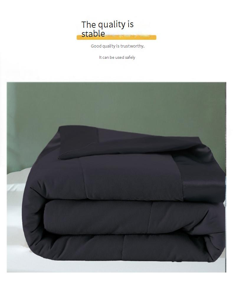Quilted Mattress Pad – Reinforced Polyester Border Blanket, 1500g+ Weight, Non-Slip Bed Protector For Home & Hospitality (Multiple Sizes & Colors)_voghion.com
