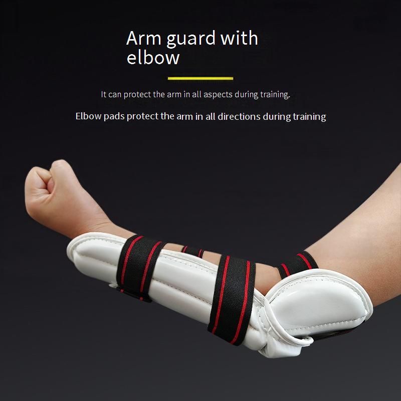 Protectores de codo y brazo profesionales para artes marciales, para niños y adultos: equipo de protección reforzado de PU+EVA para taekwondo, boxeo y sparring._voghion.com