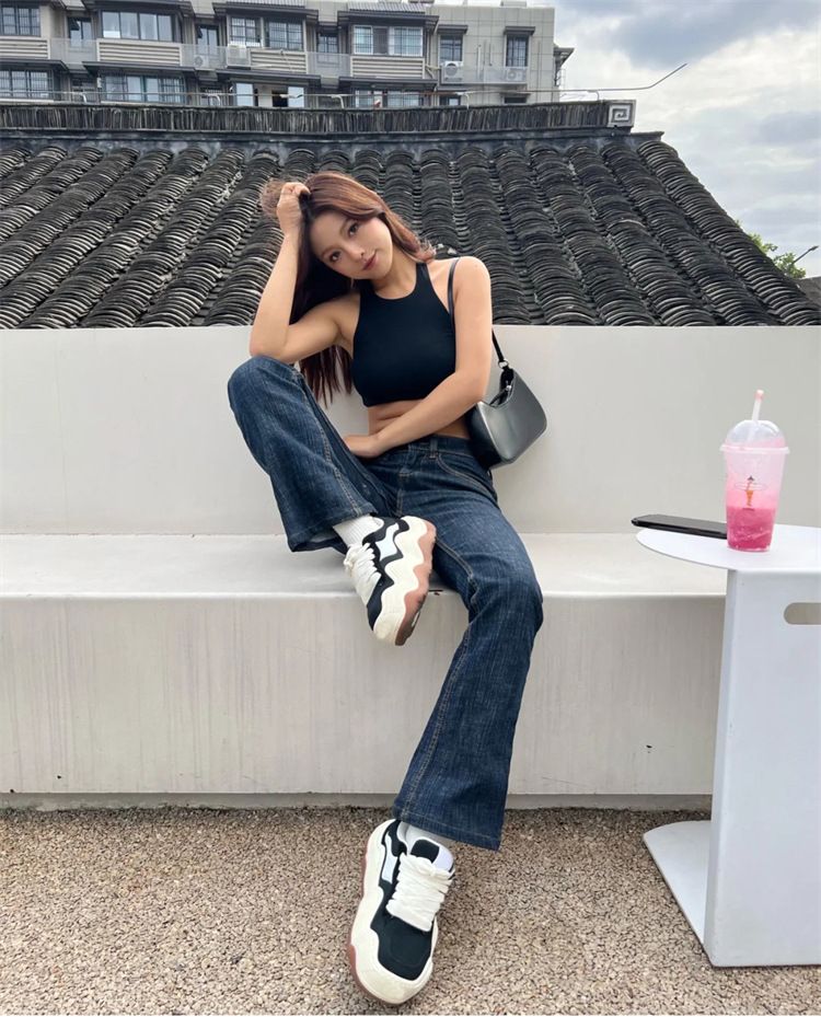 Wave Bread para mujer en primavera de 2024 Nueva moda, cómoda, de altura alta, zapatillas deportivas para parejas con suela gruesa_voghion.com