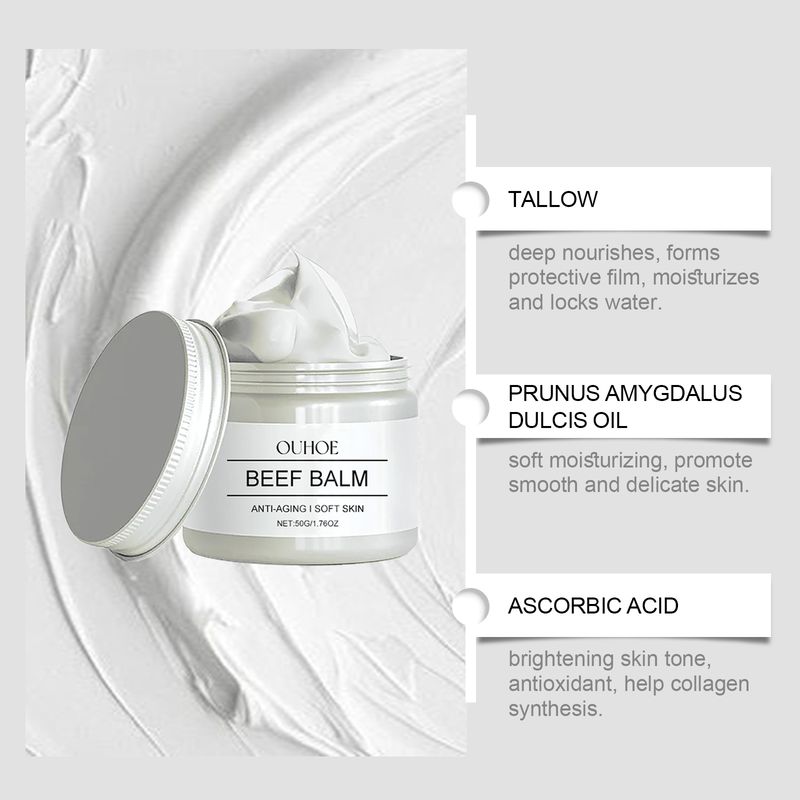 OUHOE Beef Balm, Fade Spots Deep Clean Hydrating Refreshing Skin Gentle Cream_voghion.com