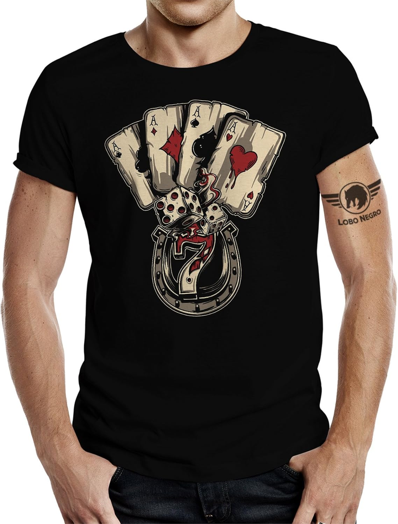 Poker Dices Gamer Design T Shirt_voghion.com