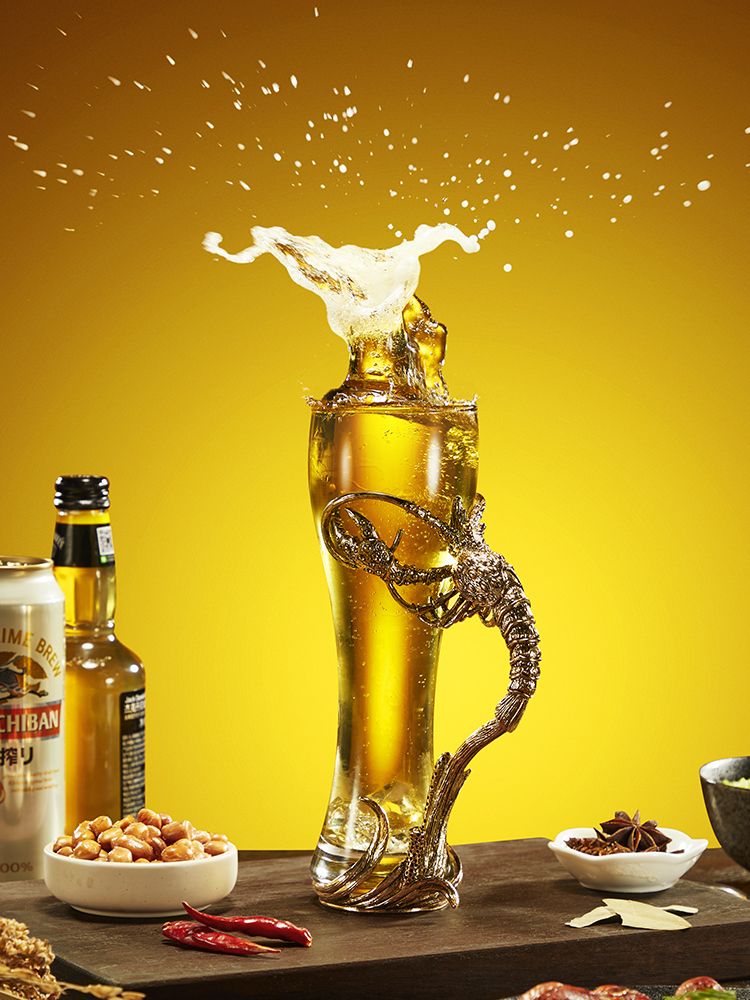 Wysokiej jakości kreatywny i spersonalizowany szklany kubek w kształcie homara, wysokiej jakości rzemiosło o dużej pojemności, pas internetowej gwiazdy, do domu_voghion.com