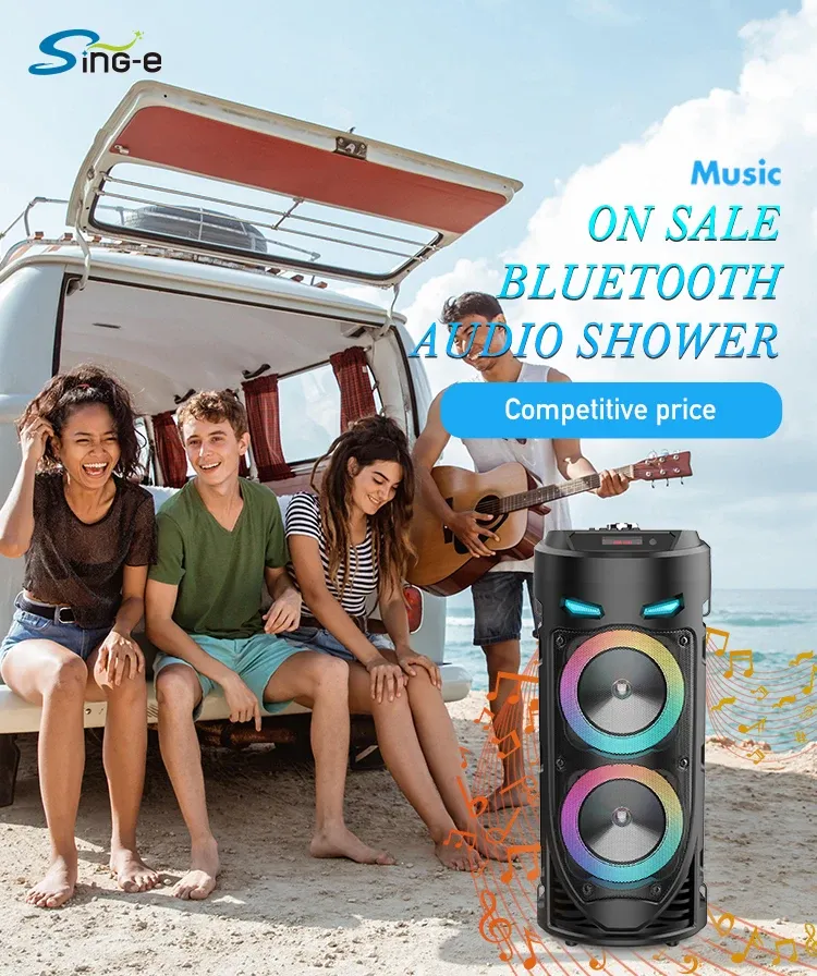 30W Wireless Column Big Power Stereo Portable Bluetooth Speaker Subwoofer Bass Party Speakers With Microphone Family_voghion.com