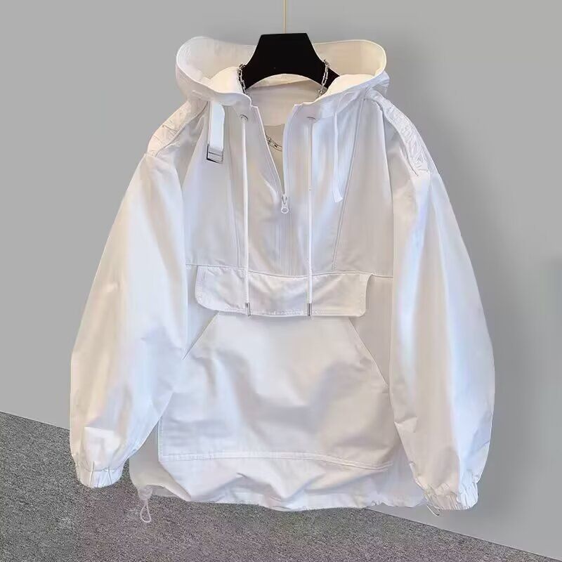 Giacca a vento Chaolun stile americano con mezza cerniera, antivento, impermeabile, da uomo, da lavoro, primaverile e autunnale_voghion.com