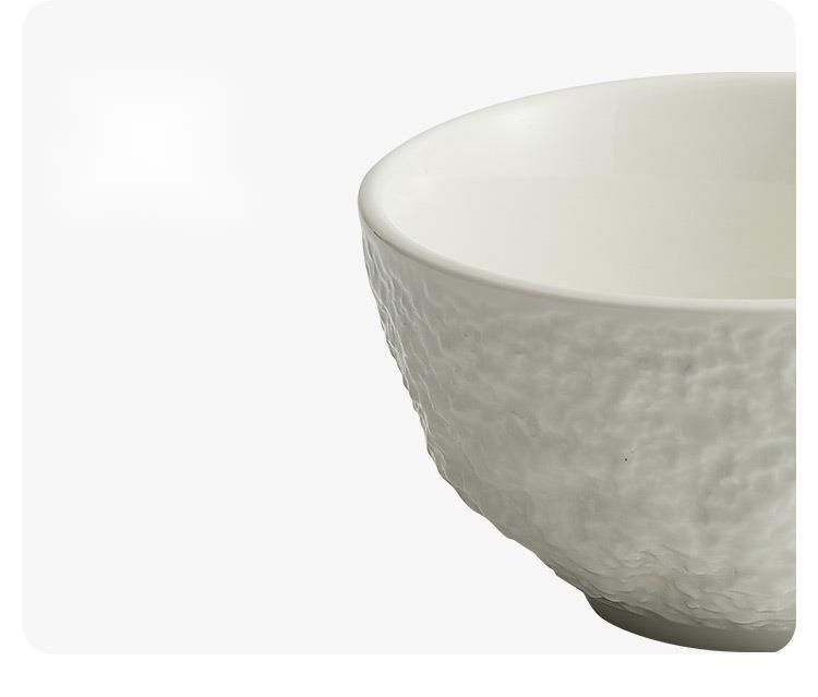 Creative Rice Home Use 2023 New High-end Tableware Ceramic Spoon Single 4.5inch Small Eating Bowl_voghion.com