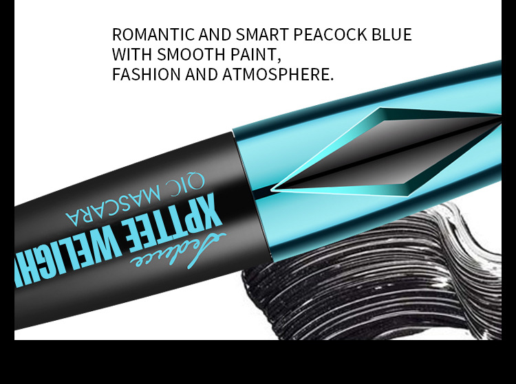 Maquillaje QIC Qinicai 4D Eye Black resistente al agua, rizado, espeso y sin manchas._voghion.com
