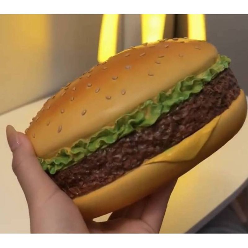 Same Style Hamburger Creative No Problem Living Room Tissue Box Home Fun Decoration Ornament_voghion.com