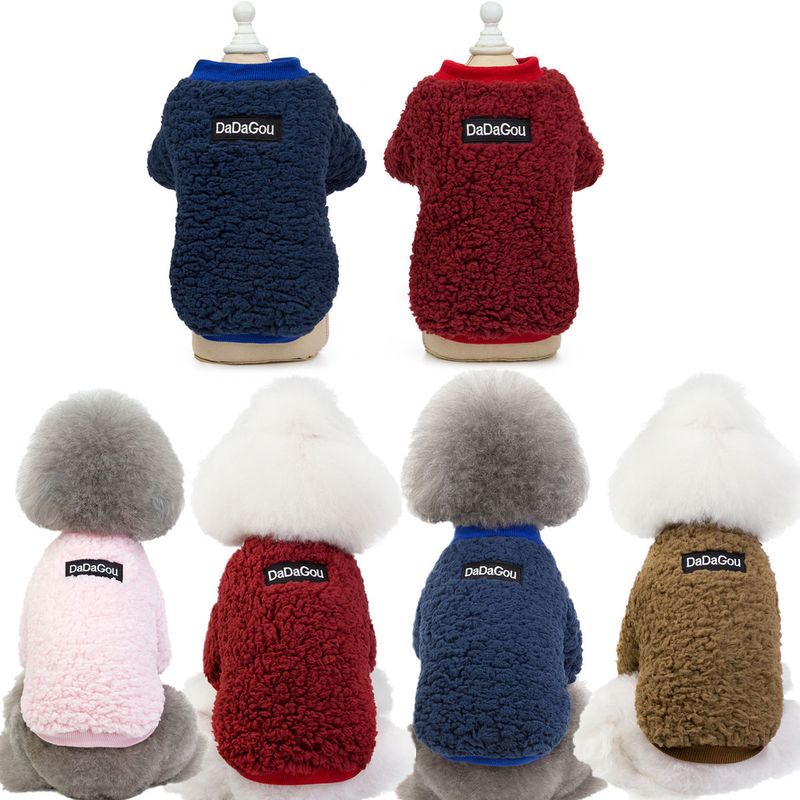 Haustier kleidung katze hund kleidung herbst und winter Neue teddy hund haustier kleidung dicke version zwei-bein samt kleidung_voghion.com