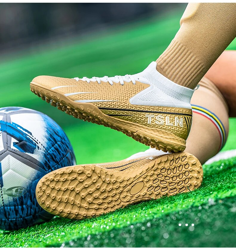 Vīriešu biedrības futbola laukuma zābaki Profesionāli pieaugušo bērnu futbola apavi Augstas kvalitātes zāles treniņu spēles apavi Futsal_voghion.com