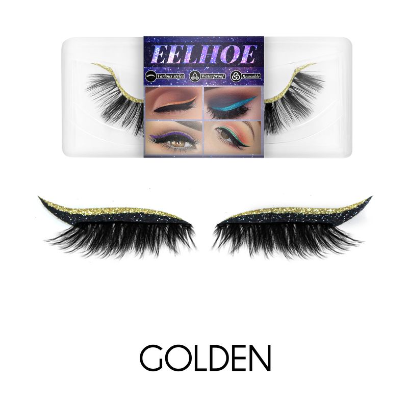 EELHOE pasta per eyeliner autoadesiva con finti capelli di visone senza colla, ciglia finte 3D, ombretti_voghion.com