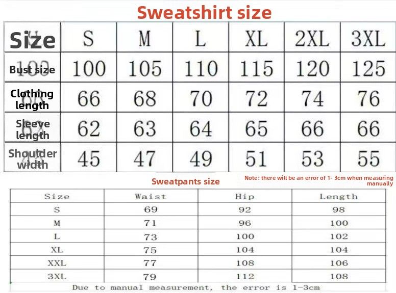 Buchstabendruck Straße Koreanischer Stil Persönlichkeit Unisex Casual Hoodie Sweatshirt Set_voghion.com