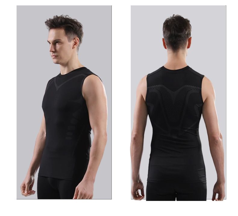 Sports PRO Men's Training Tight Basketball Fitness Running Quick Drying Tank Top Clothes_voghion.com
