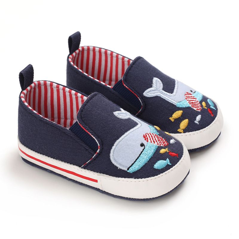 Mother & Kids Spring and autumn 0-1 year old baby cartoon canvas shoes_voghion.com