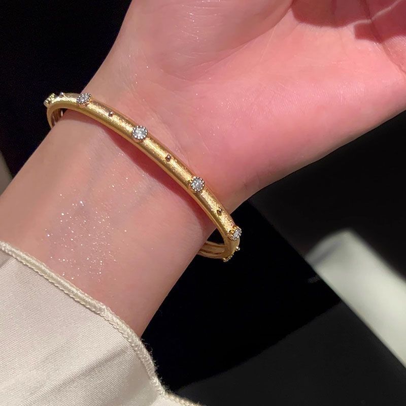 Butchella Silk ~ Palace Style Four-Leaf Clover Double-Sided Bracelet For Women Ins Light Luxury Open-Ended Jewelry_voghion.com