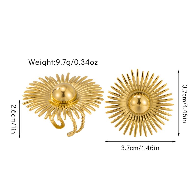 New Simple And Unique Floral For Women, Fashionable Geometric Design, Non-Fading Knuckle Ring_voghion.com