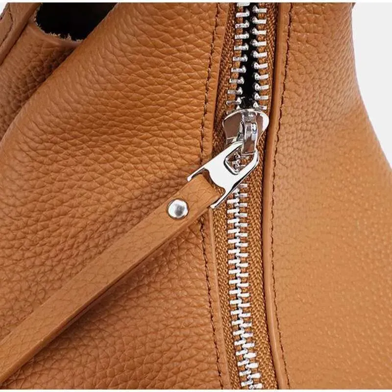 Hochwertiger Kite Crossbody aus Rindsleder mit passender Geldbörse, Designer Lunchbox Handtasche, elegante Damen Achseltasche_voghion.com