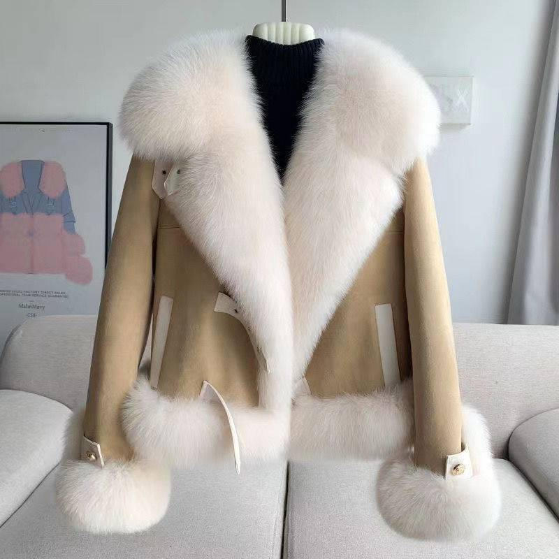 Damenbekleidung Neue Wintermode Lederjacke_voghion.com