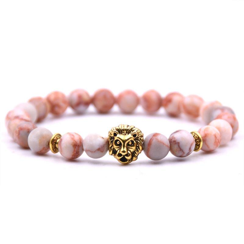Mode natürliche stein Buddha perlen armband vulkanischen stein löwenkopf armband_voghion.com