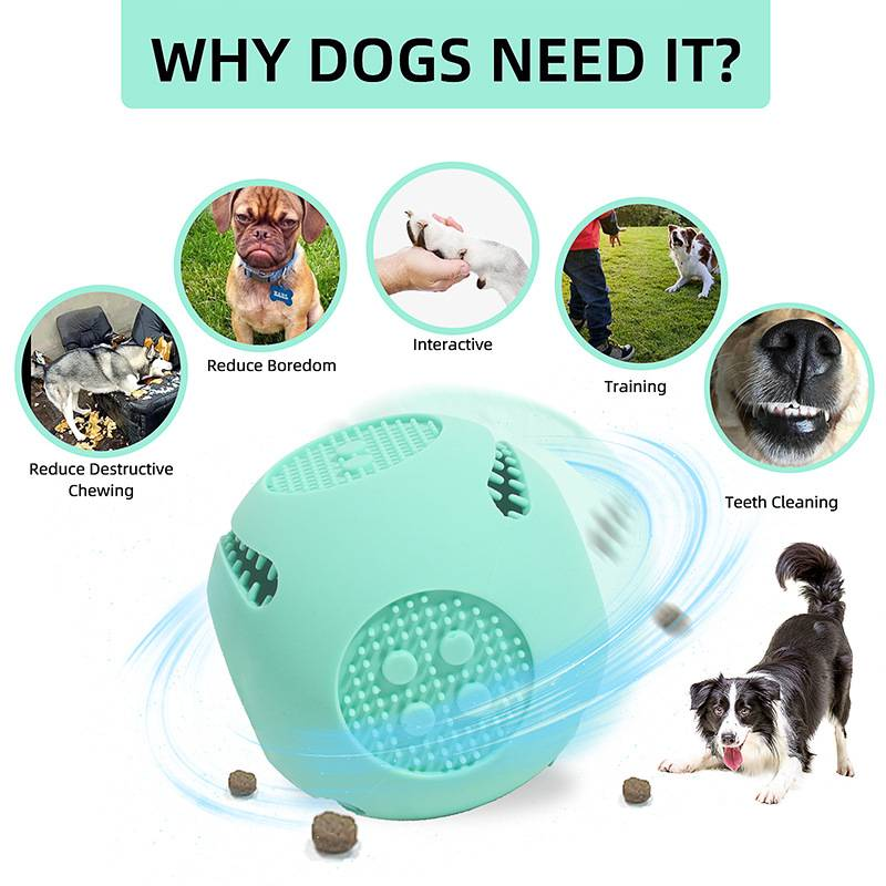 Pet Dog Toy Teeth Grinding and Cleaning Ball_voghion.com