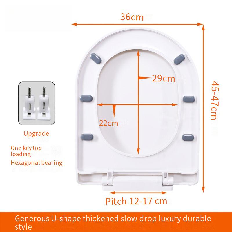 Copriwater universale per uso domestico, spesso, rallentatore, accessori vecchio stile_voghion.com