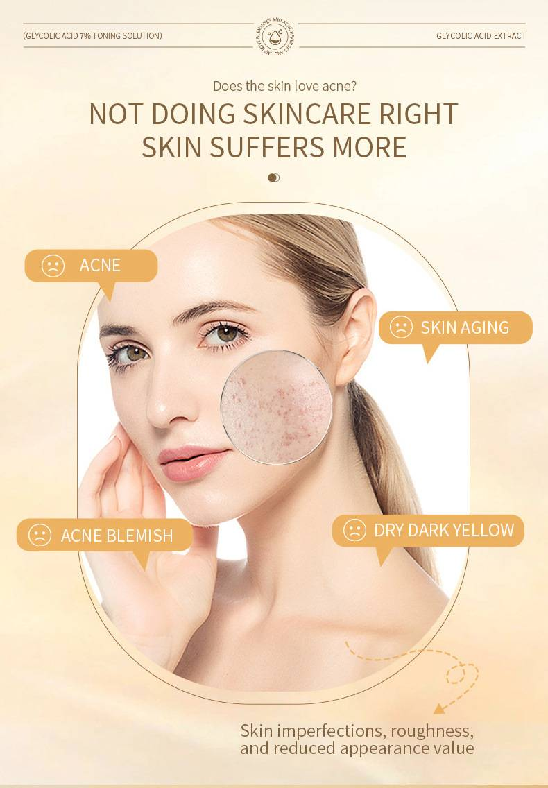 Der.J 7% Glycolic Acid Toner 240ml - Facial Hydration, Acne Treatment, Closed - Comedo Reduction & Pore Refining Essence Water_voghion.com