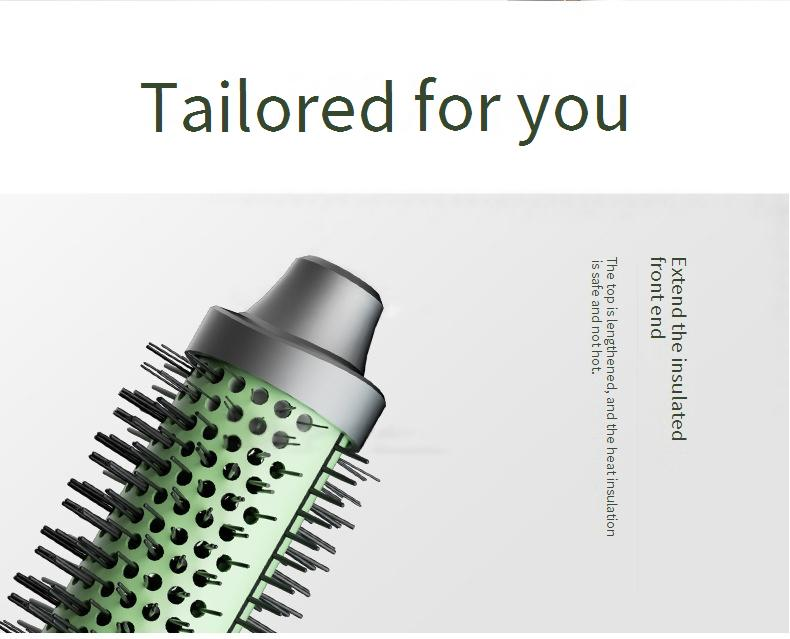 Ionen-Glättungskamm – Manueller Styler ohne Hitze für schadensfreies Haar Tragbare 2-in-1-Volumenbürste_voghion.com