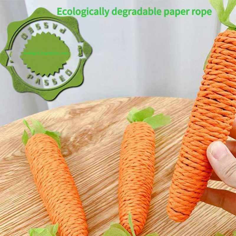 Giocattolo per gatti 2 in 1: Carota frusciante + Tiragraffi masticabile - Sconfiggi la noia per Kottens_voghion.com