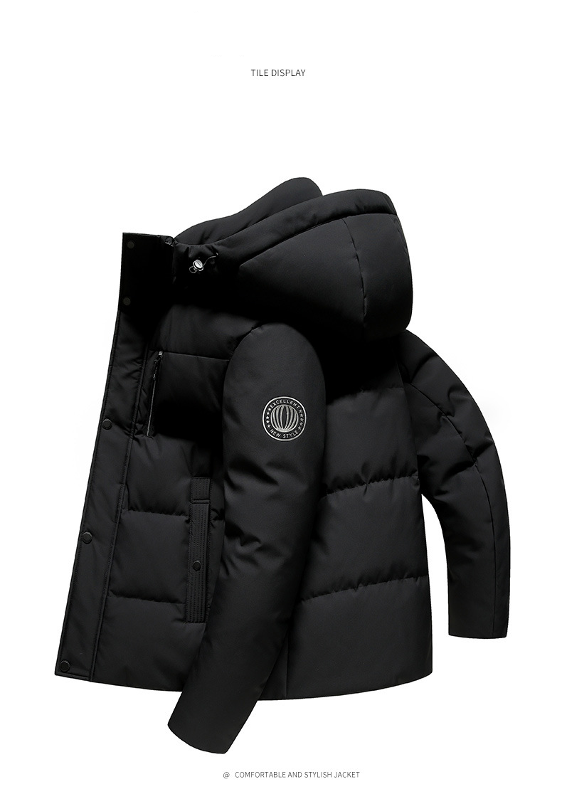 Hot New Standard Goose Down Men's Jacket With Detachable Hood, Men's New Standard Goose Down Business Jacket, Genuine Goose Down_voghion.com