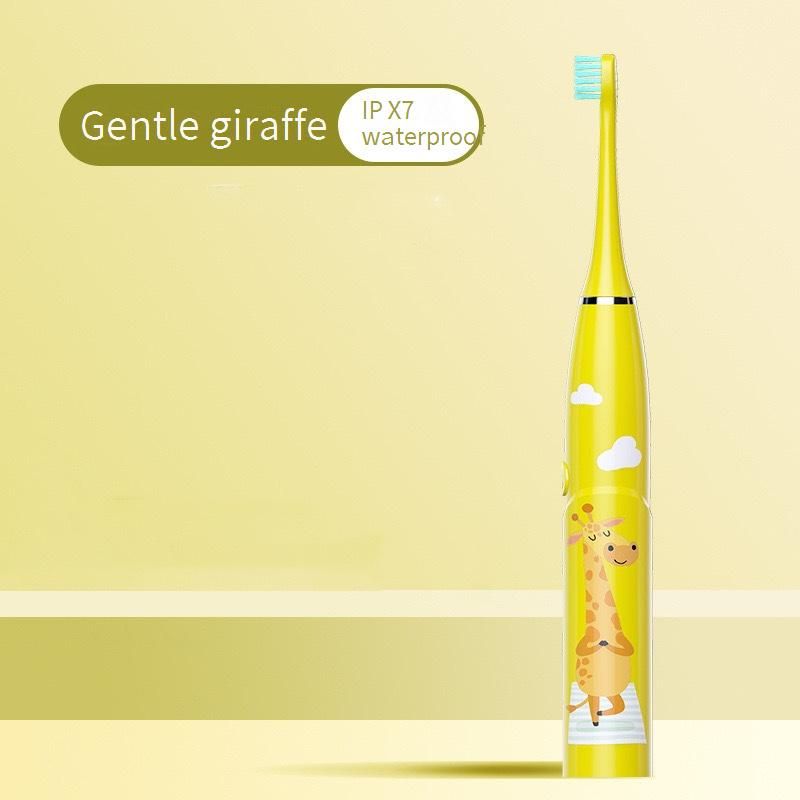 Cepillo de dientes eléctrico para niños: 5 modos, 40 000 RPM de limpieza sónica con 4-10 cabezales reemplazables, resistente al agua y carga USB._voghion.com