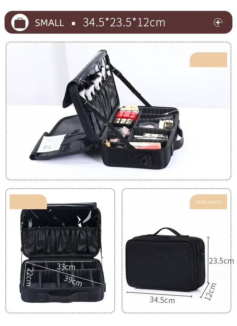 Neue Oxford-Stoff-Make-up-Tasche mit großem Fassungsvermögen und Fächern für Damen, Reise-Kosmetiketui_voghion.com