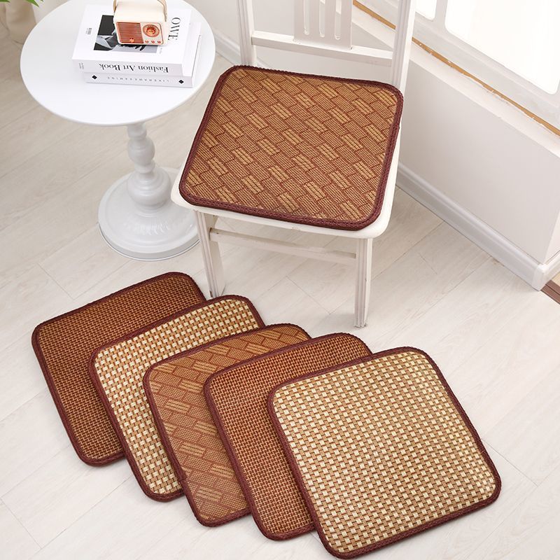 【 1316 People's Collection 】 Summer Rattan Mat, Office Non Slip Breathable Cool Car Student Chair Cushion, Stool_voghion.com